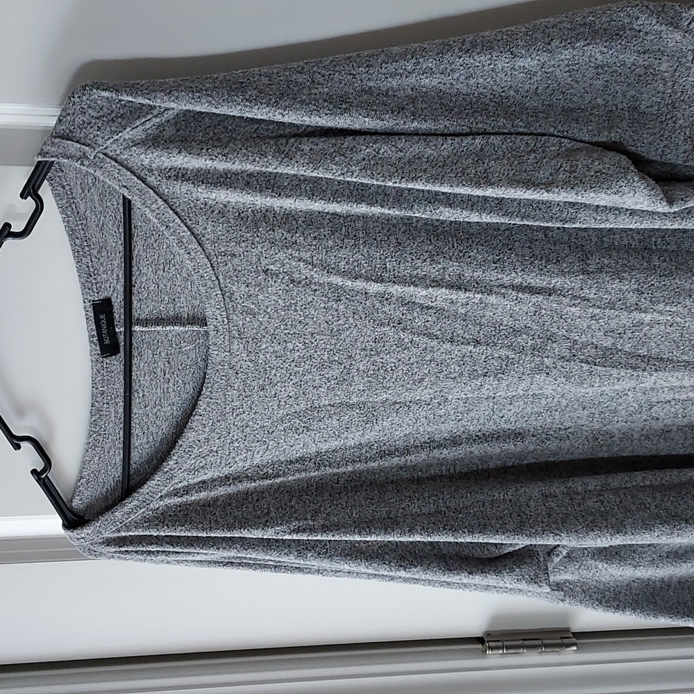 Botanique 3/4 sleeve grey white top - Picture 2 of 8